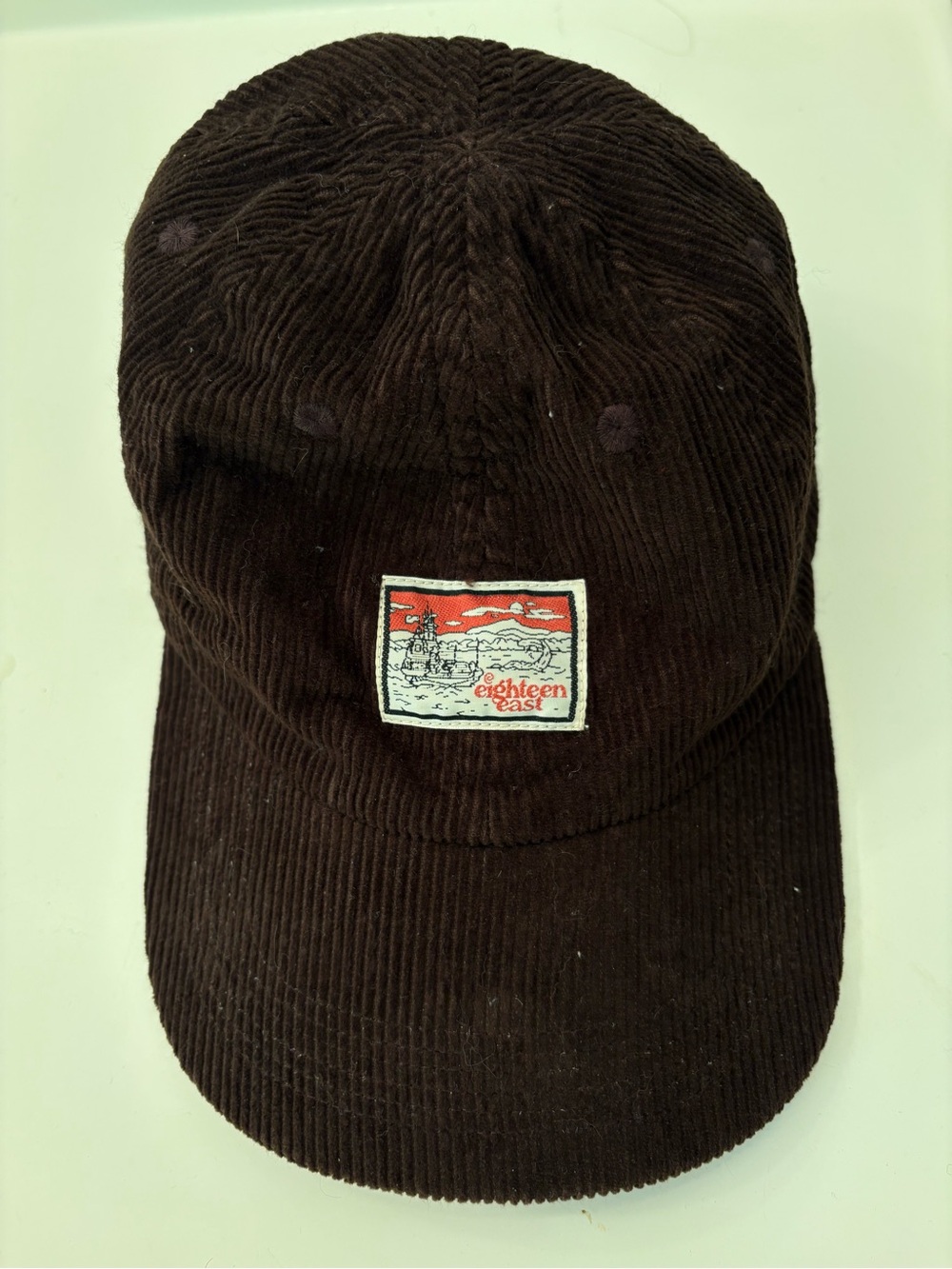 18 east brown corduroy baseball cap // eighteen east